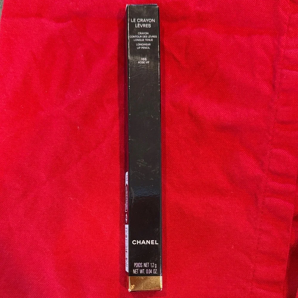 Brand New Chanel LE CRAYON LÈVRES Longwear Pink Lip Pencil 166 Rose VIF - Picture 7 of 9